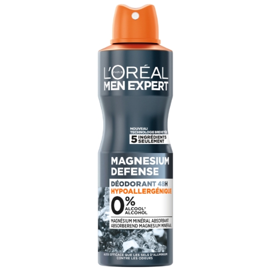 Déodorant spray homme Hypoallergénique Magnesium Defense MEN EXPERT