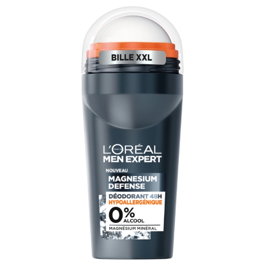 Déodorant bille homme Hypoallergénique 0% alcool Magnesium Defense MEN EXPERT