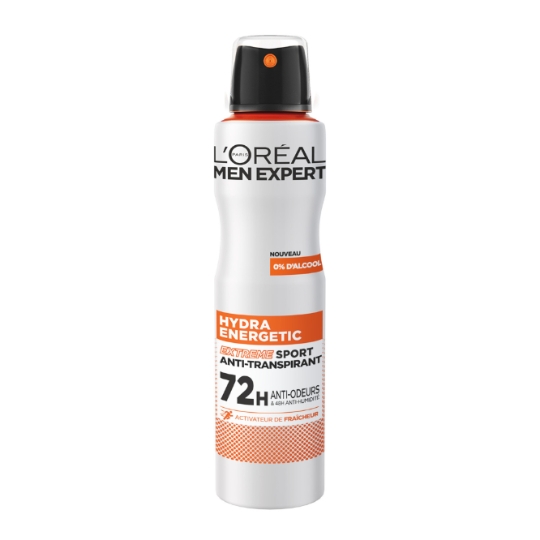 Déodorant spray homme Anti-transpirant Hydra Energetic Extreme Sport 72H MEN EXPERT