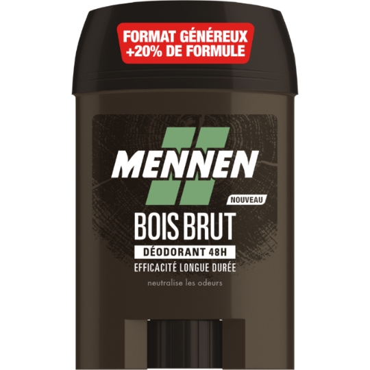 Déodorant stick homme Anti-transpirant 48h Bois Brut MENNEN