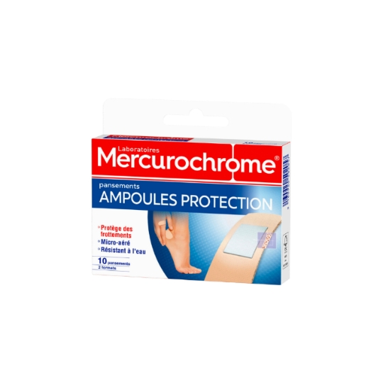 Pansements Ampoules Protection Soulage les Douleurs MERCUROCHROME