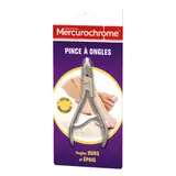 Coupe-ongles Acier Inoxydable Coupe Précise MERCUROCHROME