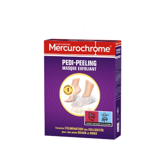 Masque pieds Chaussettes Exfoliantes Peaux Mortes MERCUROCHROME