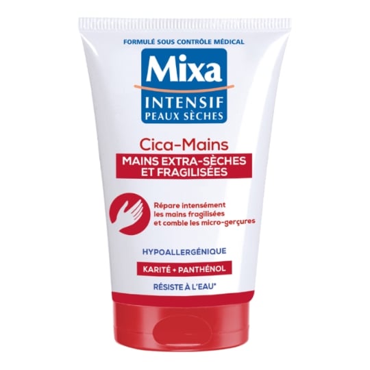 Crème main Sèches à Très Sèches Cica Réparatrice Intense Hypoallergénique MIXA