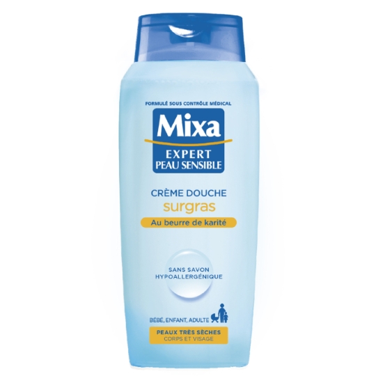 Crème douche Surgras Hydratant Beurre de Karité MIXA