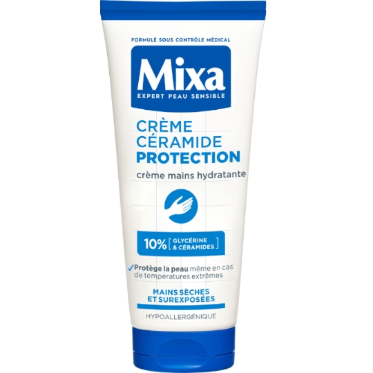 Crème main Sèches Hydratante Hypoallergénique Glycérine et Céramides MIXA