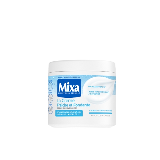 La Crème Fraîche et Fondante pour Peaux Déshydratées Visage - Corps - Mains MIXA