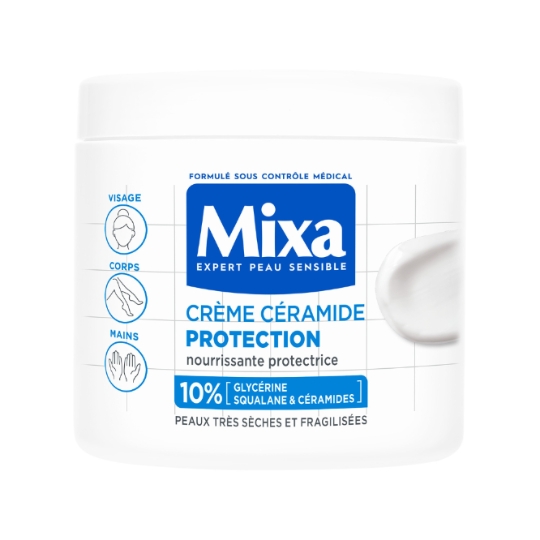 Crème Céramide Protection Nourrissante Protectrice pour Peau x Très Sèches et Fragilisées MIXA