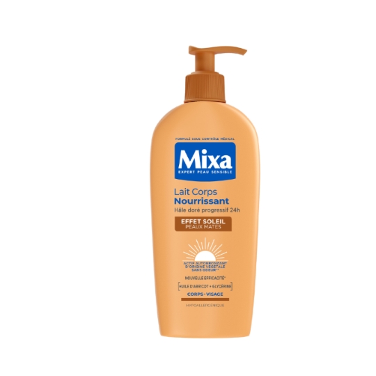 Lait Corps Nourrissant Effet Soleil Peaux Mates Hypoallergénique MIXA