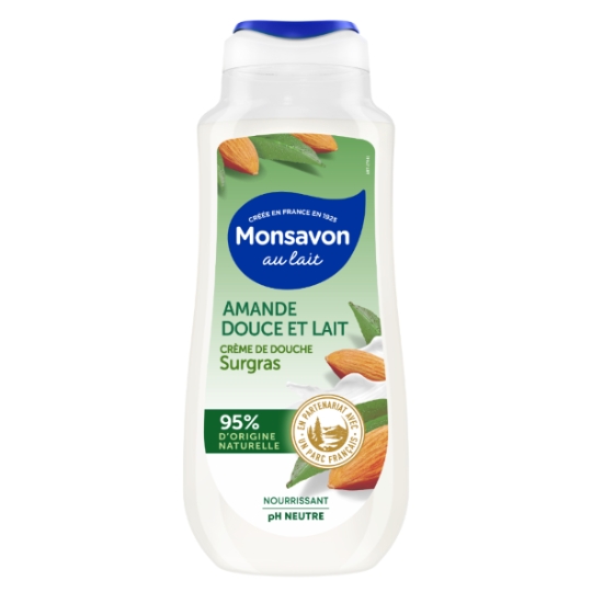 Crème de Douche Surgras Amande Douce & Lait MONSAVON