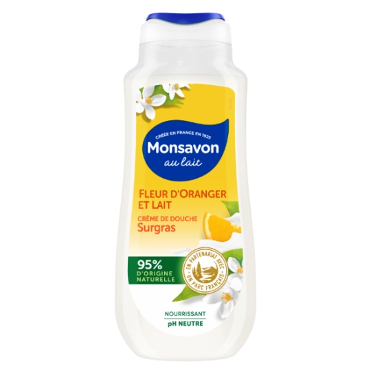 Crème de Douche Surgras Fleur d'Oranger & Lait MONSAVON
