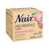 Cire Corps Peau Douce et Hydratée Résultat Longue Durée Avec Bandes de Tissu Réutilisables Rinçable à l'Eau Formule 100% D'Origine Naturelle Vegan Extrait de Rose Orientale NAIR