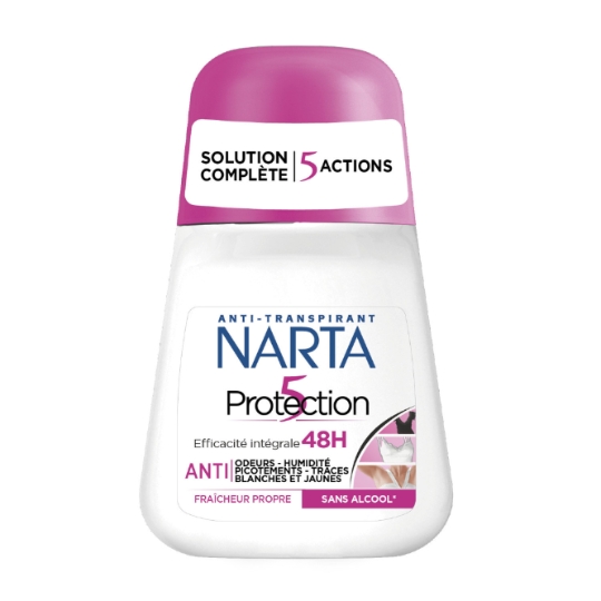 Déodorant bille Anti-transpirant Protection 5 Sans Alcool NARTA