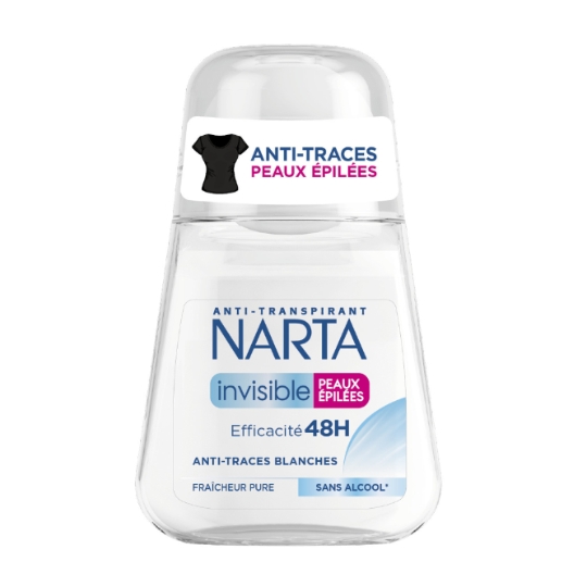 Déodorant bille Anti-transpirant Invisible Peaux Epilées NARTA