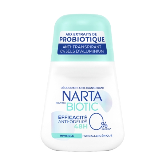Déodorant bille Efficacité 48H Anti-odeurs Biotic NARTA