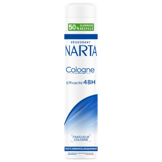 Déodorant spray Anti-transpirant Fraîcheur Cologne Efficacité 48h NARTA