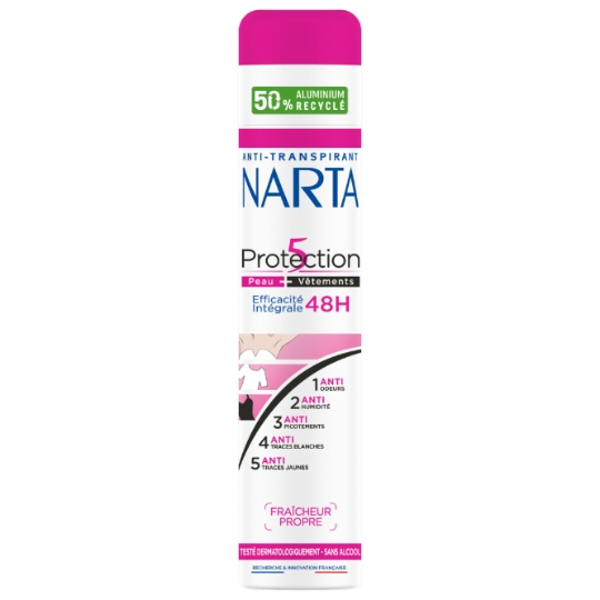 Déodorant spray Anti-transpirant Protection 5 48h NARTA