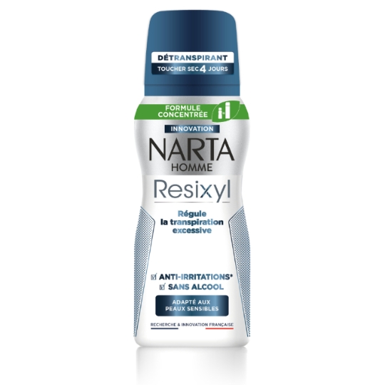 Déodorant aerosol Anti-irritation Peaux sensibles Resixyl Transpiration Excessive NARTA