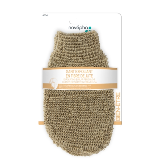 Gant Exfoliant en Fibre de Jute NOVEPHA