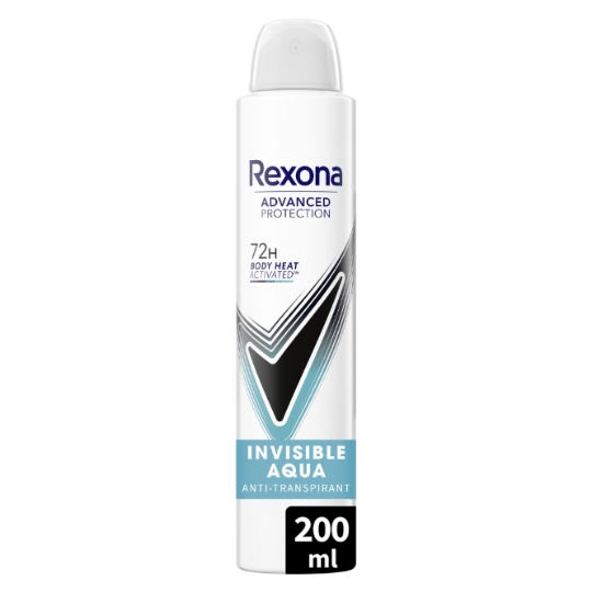 Déodorant spray Anti-transpirant Invisible Aqua 72h REXONA