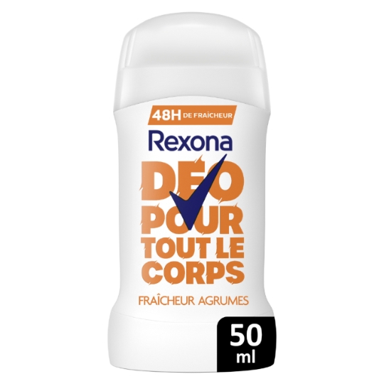 Déodorant Stick Tout le Corps Anti-odeurs Agrumes 48h REXONA