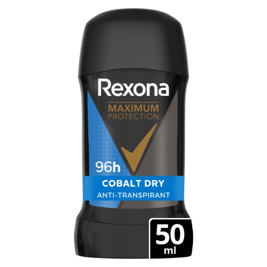 Déodorant Stick Homme Anti-transpirant 96H Cobalt Dry Maximum Protection REXONA
