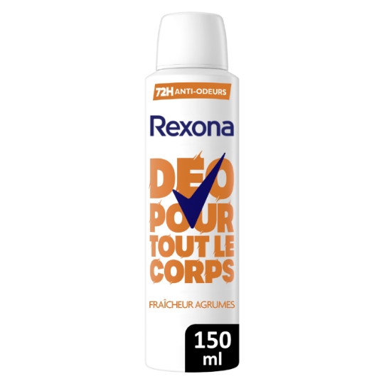 Déodorant Spray Tout le Corps Anti-odeurs Agrumes 72h REXONA