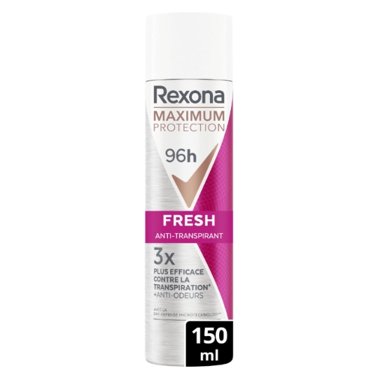 Déodorant Spray Femme Anti-transpirant 96h Maximum Protection REXONA