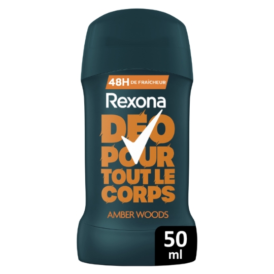 Déodorant Homme Pour tout le Corps 72h Amber Woods REXONA MEN