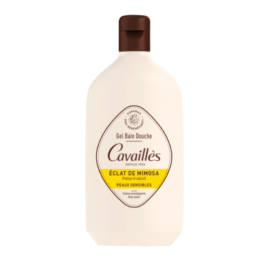 Gel Bain Douche Surgras Pro-Régénérant Peaux Sensibles Eclat De Mimosa Sans Savon Texture Enveloppante ROGER CAVAILLES