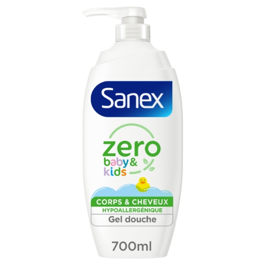 Gel douche Enfant Corps et Cheveux Hypoallergénique SANEX