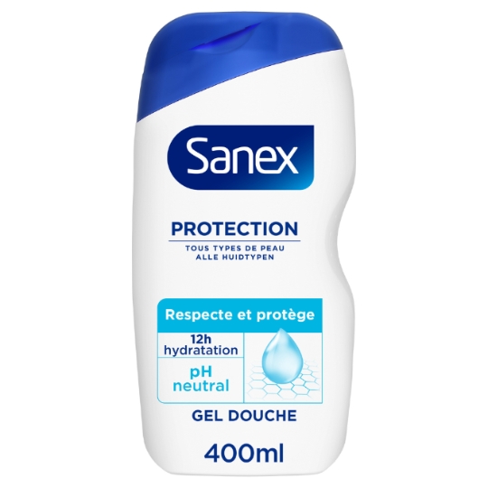 Gel douche Protection Tous Types de Peau Hydratant pH Neutre SANEX