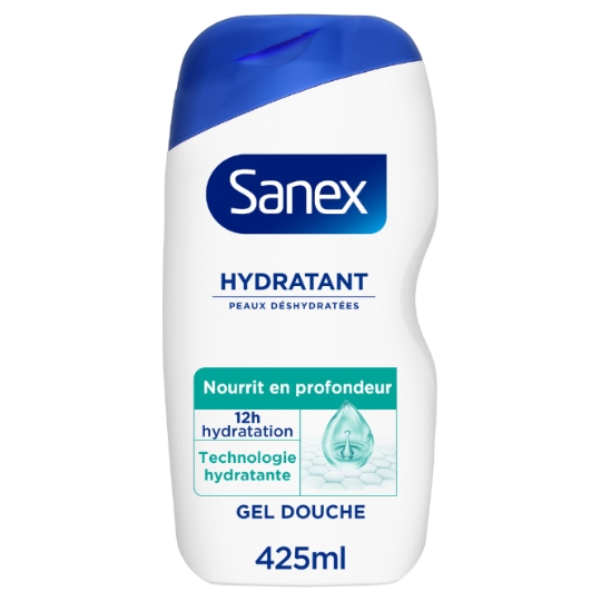 Gel douche Hydratant Peaux Déshydratées Nourrit en Profondeur Technologie Hydratante SANEX