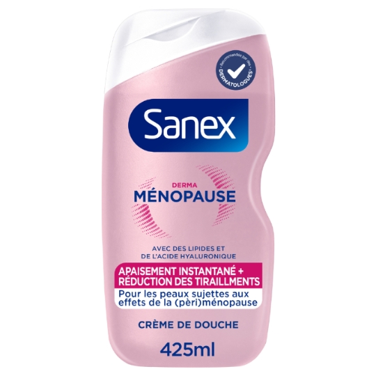 Crème de Douche Derma Ménopause avec des Lipides et de l'Acide Hyaluronique SANEX