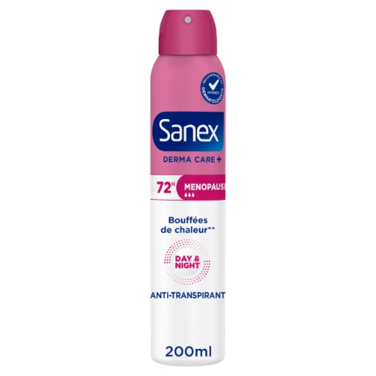 Déodorant Spray Femme Anti-transpirant Ménopause Derma Care+ SANEX