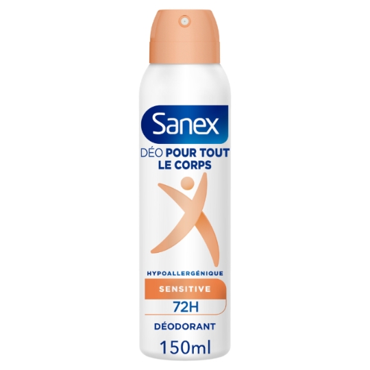 Déodorant Spray pour Tout Le Corps Hypoallergénique Sensitive SANEX
