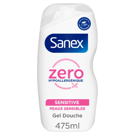 Gel Douche Hypoallergénique Sensitive Hydratation Peaux Sensibles SANEX