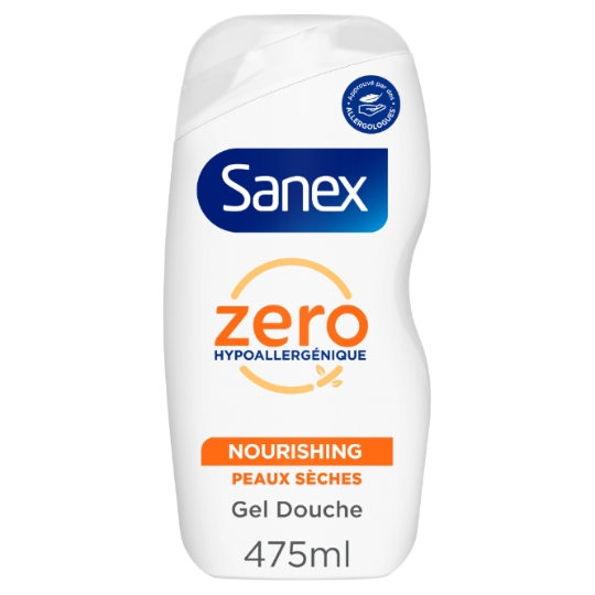 Gel Douche Hypoallergénique Hydratant Peaux Sèches SANEX