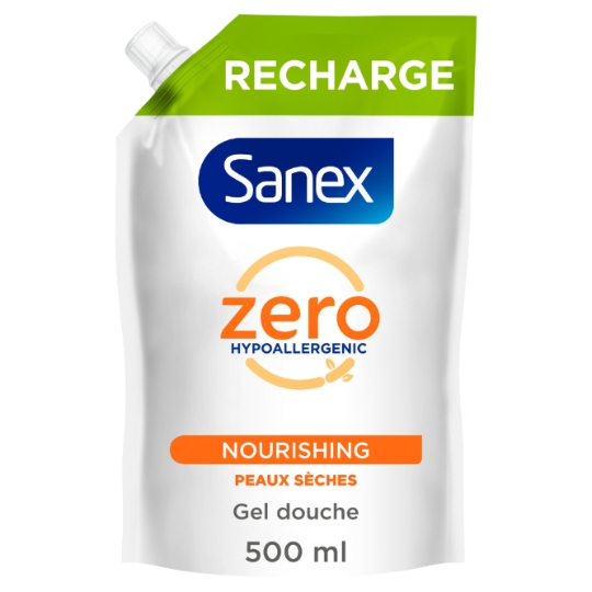 Gel Douche Recharge Hypoallergénique Hydratant Peaux Sèches SANEX