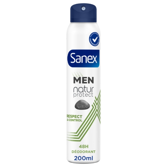 Déodorant spray homme Natur Protect Pierre d'Alun Respect et Control SANEX MEN