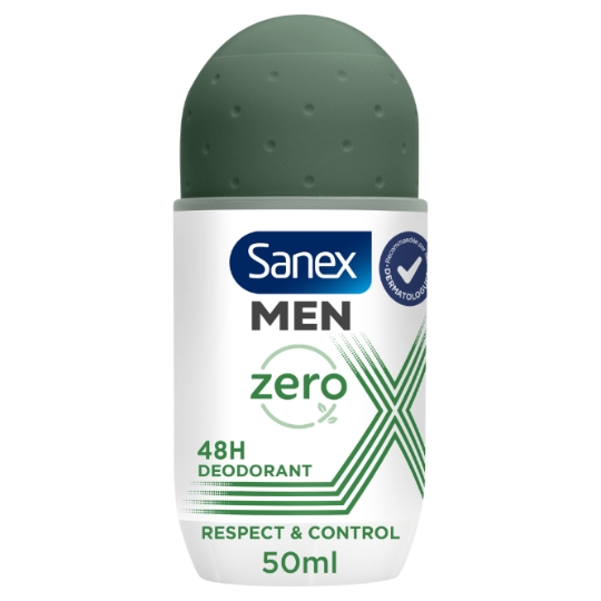 Déodorant bille homme 0% Sels d'aluminium Respect & Control SANEX MEN