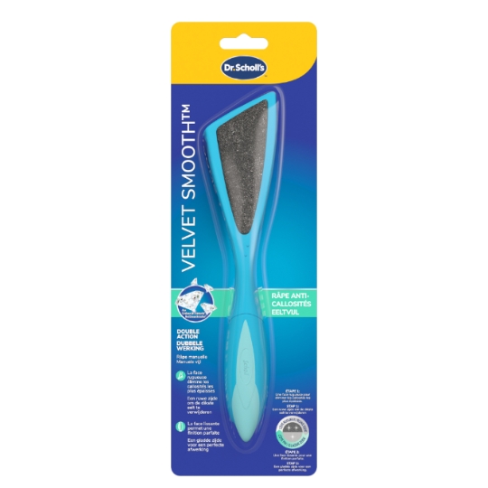 Râpe Double Action Anti-callosités Cristaux de Diamant Velvet Smooth SCHOLL
