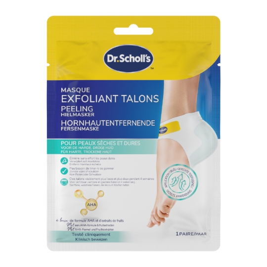 Masque pieds Exfoliant Talons AHA Aux Extraits de Fruits SCHOLL