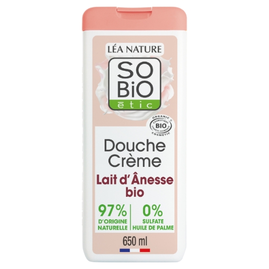 Crème douche Hydratant Lait d'Ânesse Bio Sans Sulfate SO'BIO ETIC
