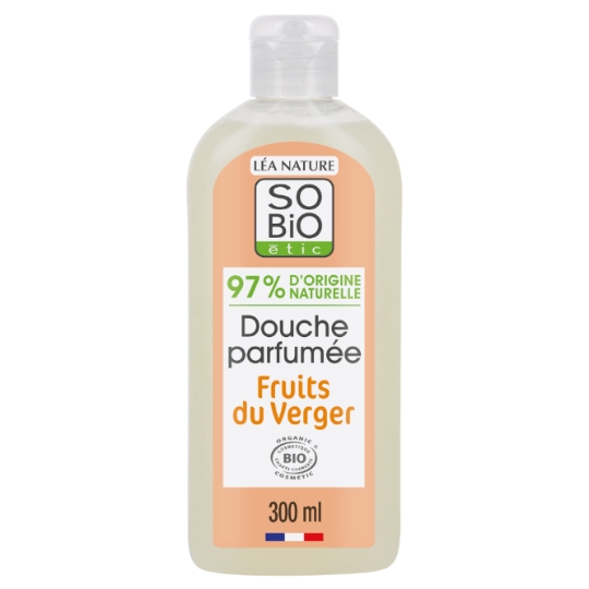 Gel douche Parfumé Fruits du Verger Hydratante SO'BIO ETIC