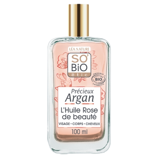 Huile Sèche Visage Corps Cheveux Argan Bio SO'BIO ETIC
