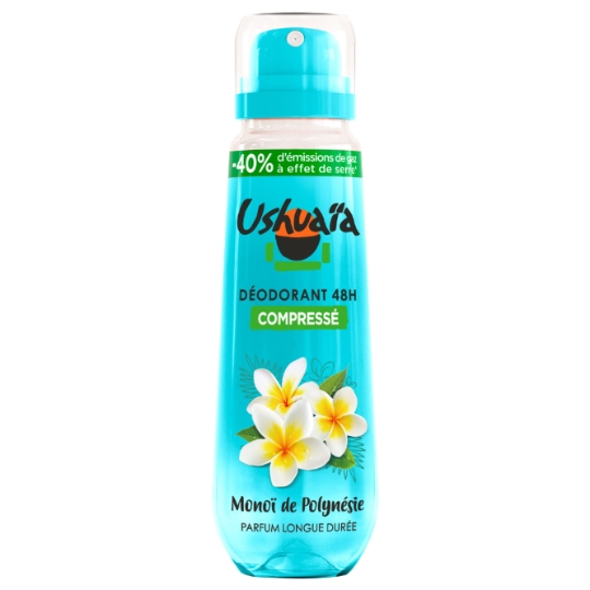 Déodorant spray compressé Monoï de Polynésie USHUAIA