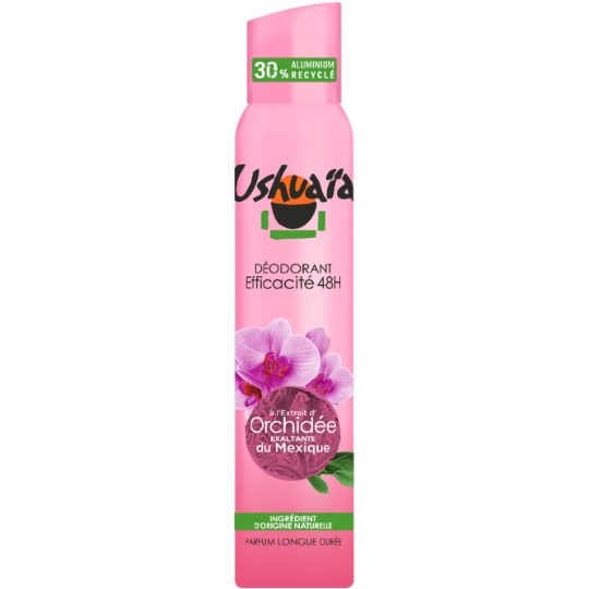 Déodorant spray Efficacité 48h Orchidée USHUAIA
