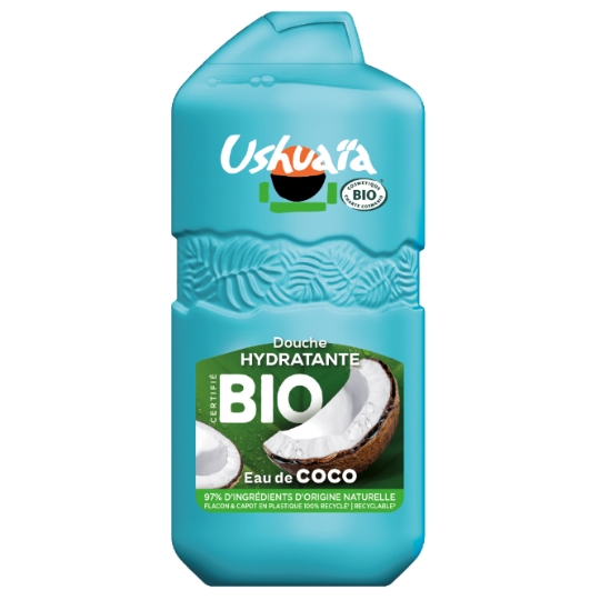 Crème de Douche Nourrissante Lait de Coco de Polynésie Anti-Dessèchement Ingrédient D'origine Naturelle USHUAIA