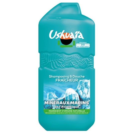 Shampoing et gel douche Fraîcheur Minéraux Marins de l'Atlantique USHUAIA